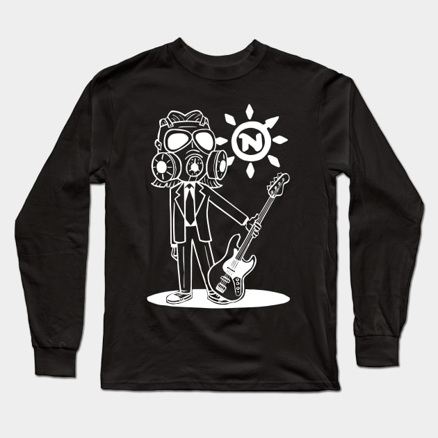 Null Rays Radioactive Man Mascot Long Sleeve T-Shirt by Null Rays